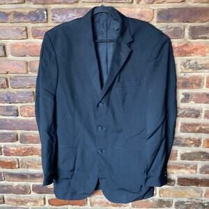 City Streets Black 3-Button Blazer Jacket Sports Coat Men's Size 38L